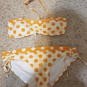 Orange / cream bikini, medium